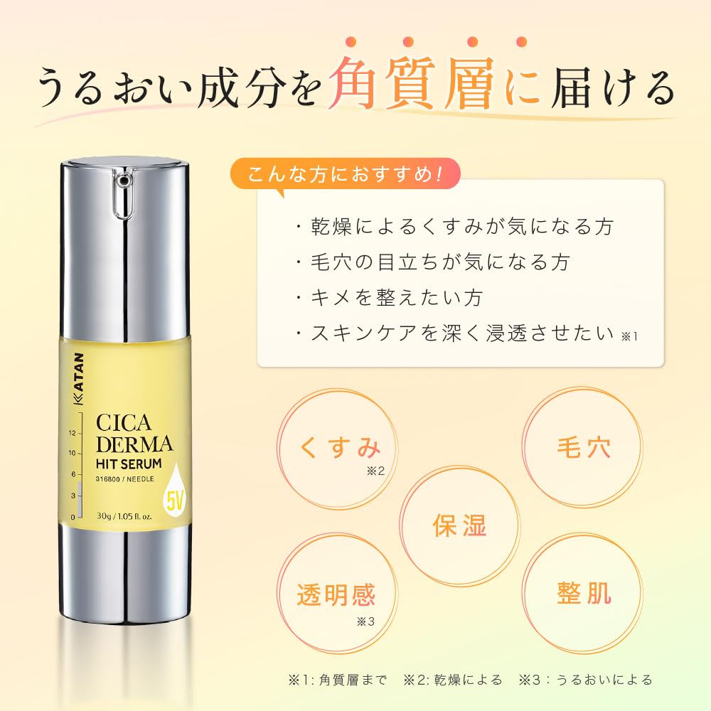 Amazon | KATAN Cica ダーマヒットセラム5V 30g ビタミン シカ